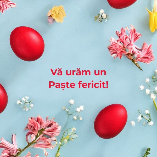 Vă urăm un Paște fericit!