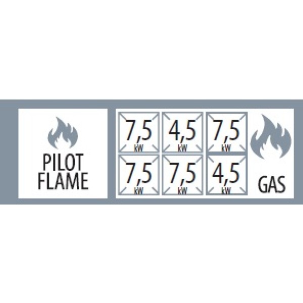 Mașină de gătit pe gaz cu 6 arzătoare  SP 7012 G