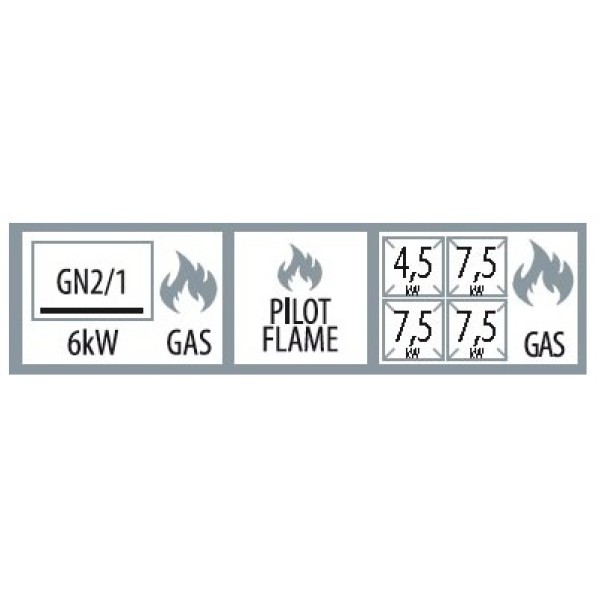 Mașină de gătit pe gaz cu 4 arzătoare  SPT 780/21 G