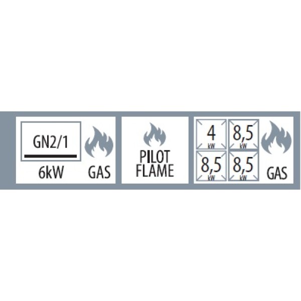 Mașină de gătit pe gaz cu 4 arzătoare  SPST 780/21 G