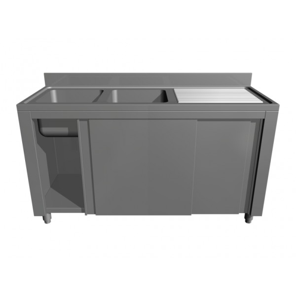 Spălător cu două cuve cu picurător