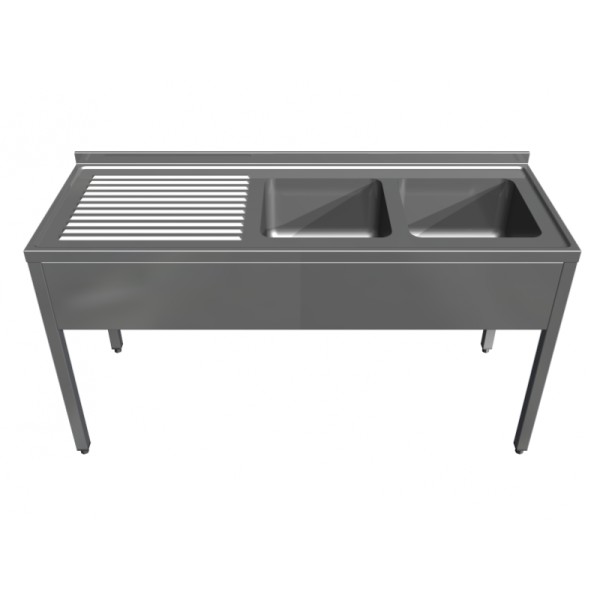 Spălător cu două cuve cu picurător