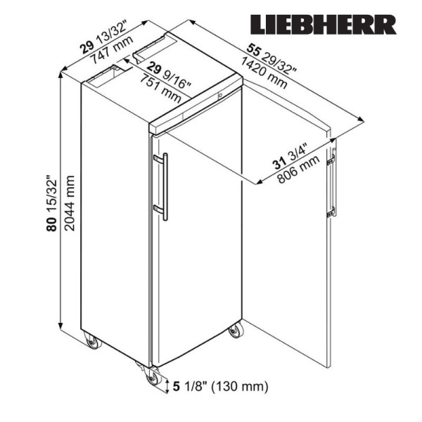 Dulap frigorific inox LIEBHERR  GKv 6460