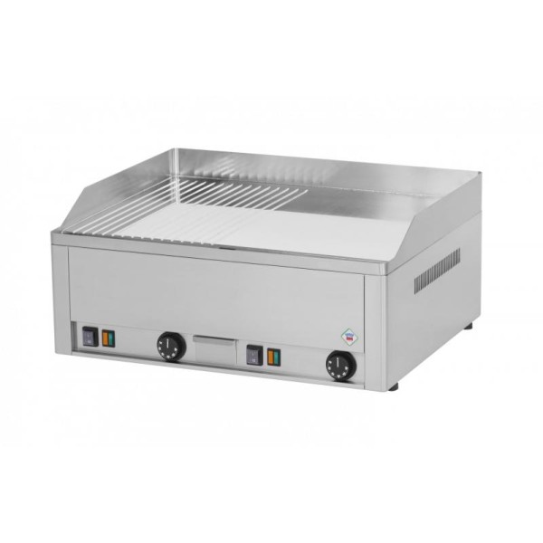 Grătar electric cromat 1/2 neted, 1/2 striat  FTHRC 60 E