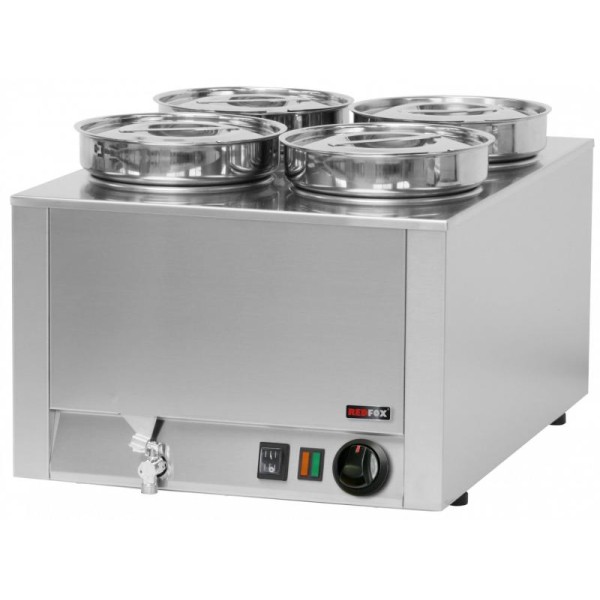 Bain-marie cu abur și 4 boluri  BM 04 W