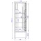Vitrină frigorifică verticală cu uşi glisante  CC 1600 SGD (SCH 1400R)