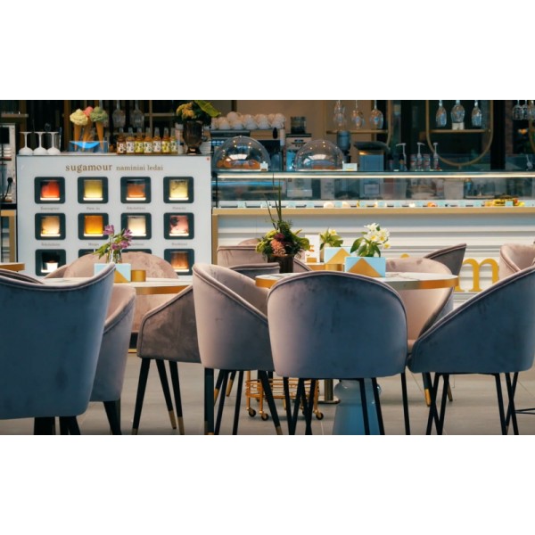 Vitrină frigorifică de înghețată pentru 8 cuve  LMI INSU 8