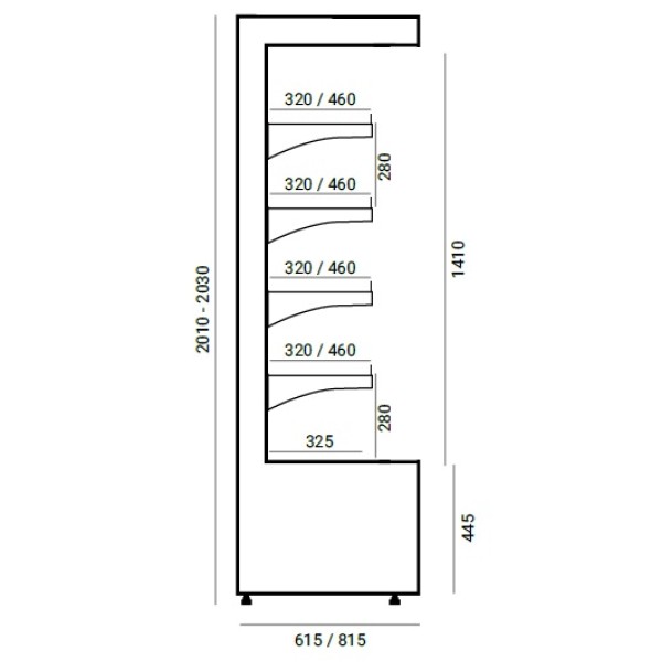 Raft frigorific  RCH-5 OF 1250 VERMELLO
