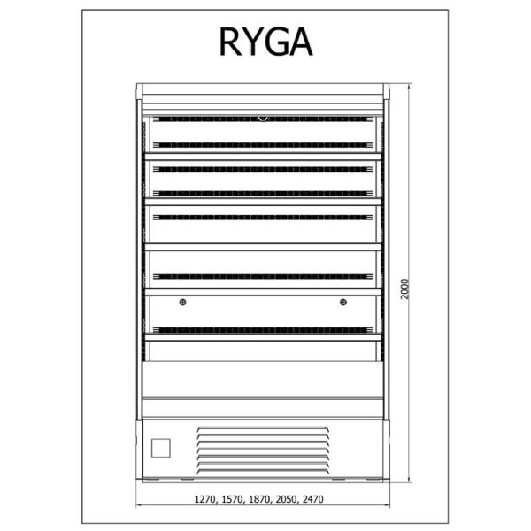 Raft frigorific cu agregat intern  R-1 RG 100/80 RYGA