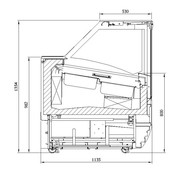 Vitrină frigorifică pentru îngheţată  K-1 MGI 18 MAGNUM ICE