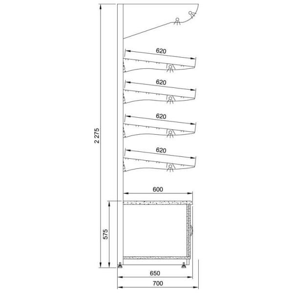 Raft neutru pentru patiserie  R-1 90 BELLISSIMA