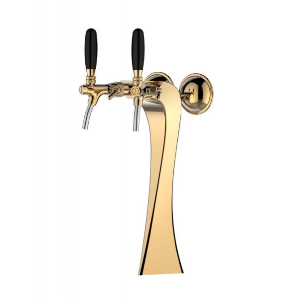 Coloană de bere cu medalion iluminat cu 2 robineți  Brage