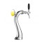 Coloană de bere cu medalion iluminat cu 1 robinet  Swan