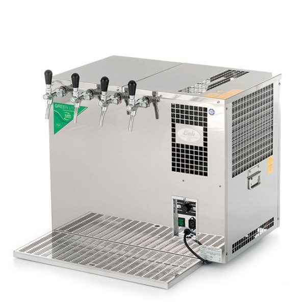 Răcitor de bere tropical cu 4 robineți  AS-160 Inox Tropical New Green Line (Lindr)