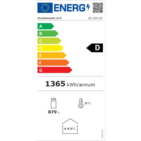 Vitrină frigorifică cu două uși  SD 1002 HE