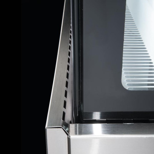 Vitrină frigorifică de cofetărie din inox  EVOK INOX 120