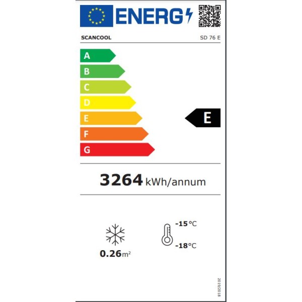 Vitrină verticală congelatoare  SD 92