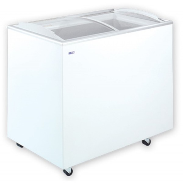 Ladă congelatoare cu geamuri glisante curbate  UDD 300 SCBG (KH-CF300 SCB)