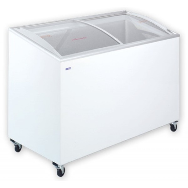 Ladă congelatoare cu capac înclinat și geamuri glisante curbate  UDD 500 SCEB (KH-CF500 SCEB)