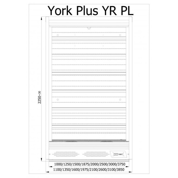 Raft frigorific cu agregat extern  R-1 YR 375/80 YORK PLUS