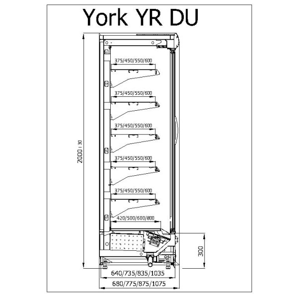 Raft frigorific cu agregat extern  R-1 YR 200/90 YORK