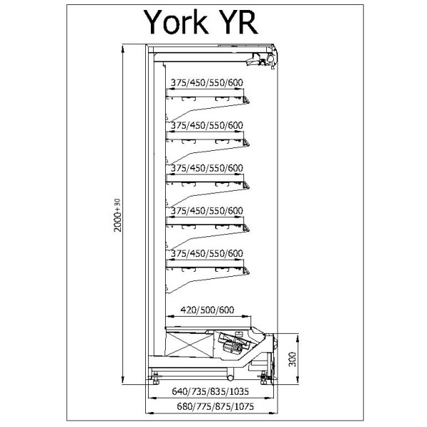 Raft frigorific cu agregat extern  R-1 YR 250/90 YORK