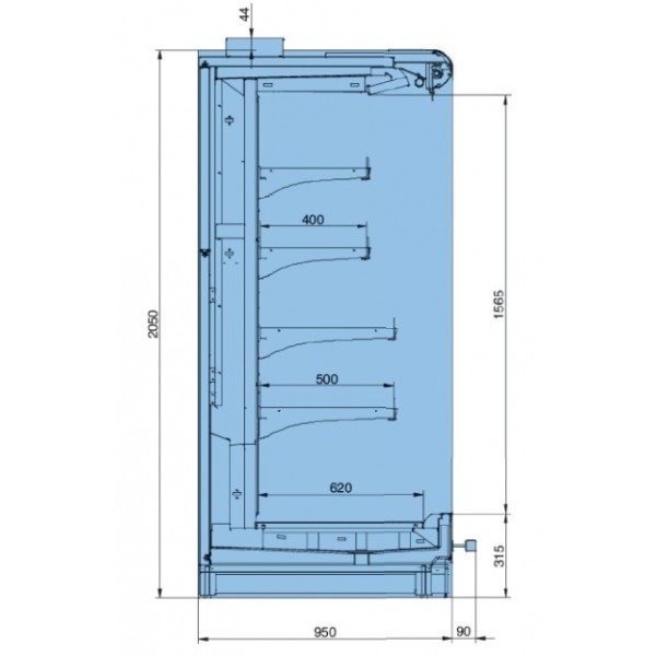Raft frigorific cu agregat extern  RCO Octans 02 2,15