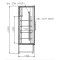 Vitrină frigorifică verticală dublă  CC 1600 GD INOX (SCH 1400 S)