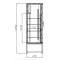 Vitrină frigorifică verticală cu uşi glisante  CC 1600 SGD INOX (SCH 1400R)