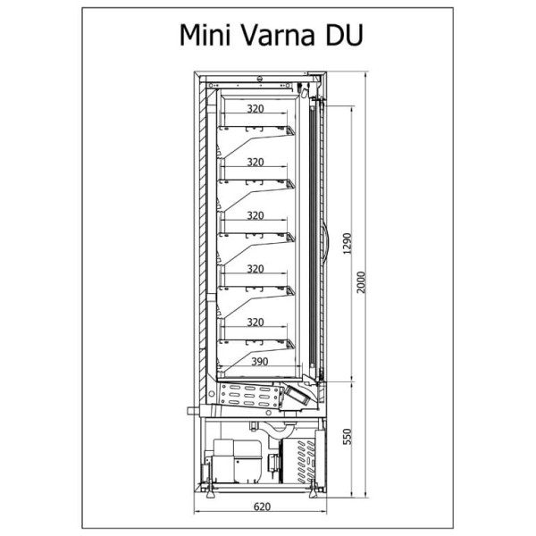 Raft frigorific  R-1 MVR 110/60 DUZ MINI VARNA