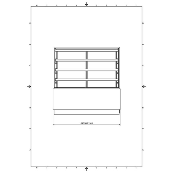 Vitrină caldă de patiserie  C-1 CL 90/GR CARMELLA