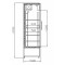 Vitrină frigorifică verticală  CC 725 GD (SCH 601)