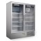 Vitrină frigorifică verticală dublă  CC 1200 GD INOX (SCH 800 S)