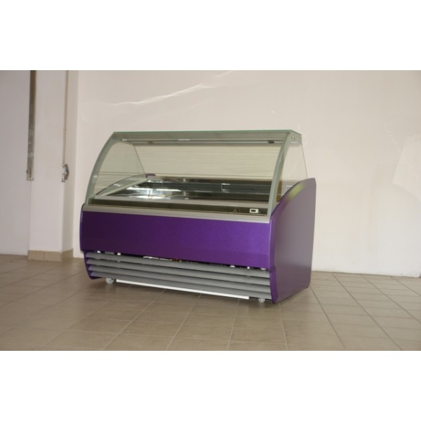 Vitrină frigorifică pentru îngheţată geam telescopic  K-1 BT 12/TL BISCOTTI