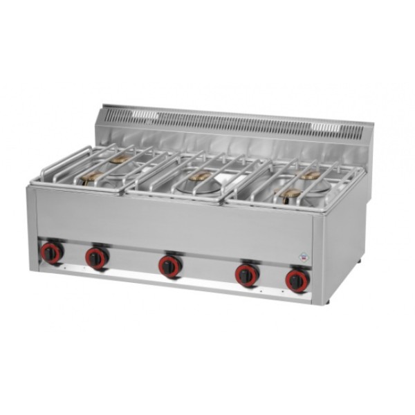 Maşină de gătit pe gaz cu 5 arzătoare  SP 90/5 GLS