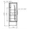 Vitrină frigorifică verticală dublă  CC 1200 GD INOX (SCH 800 S)