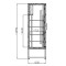 Vitrină frigorifică verticală cu uşi glisante  CC 1200 SGD INOX (SCH 800R)