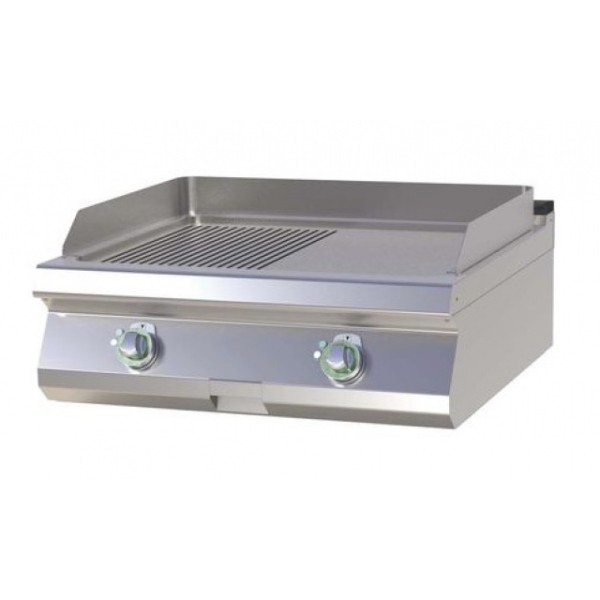 Grătar electric cu suprafața 1/2 netedă şi 1/2 striată  FTHR 708 E