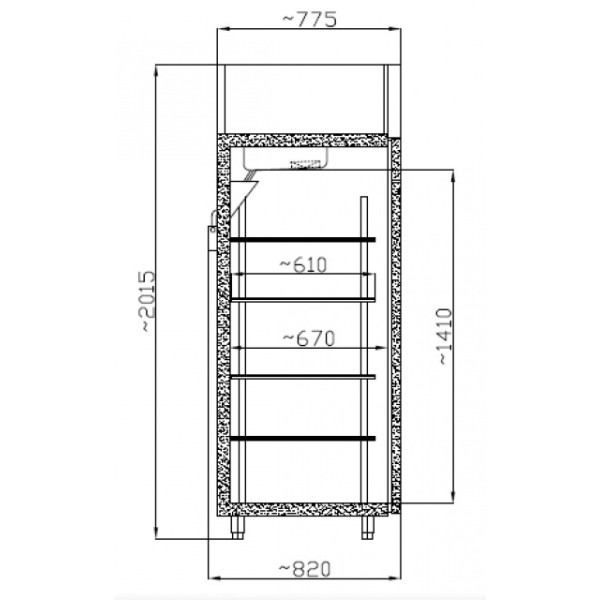 Dulap congelare  FR GASTRO 700 (SMR 700)