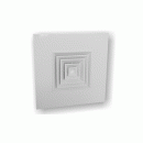 Square diffuzer for system ceilings, aluminium