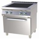 SPLT 780/21 E - Electric range with 4-piece plate and static oven