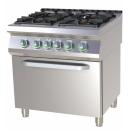 SPST 780/21 G - Gas range with 4 burners and gas static oven