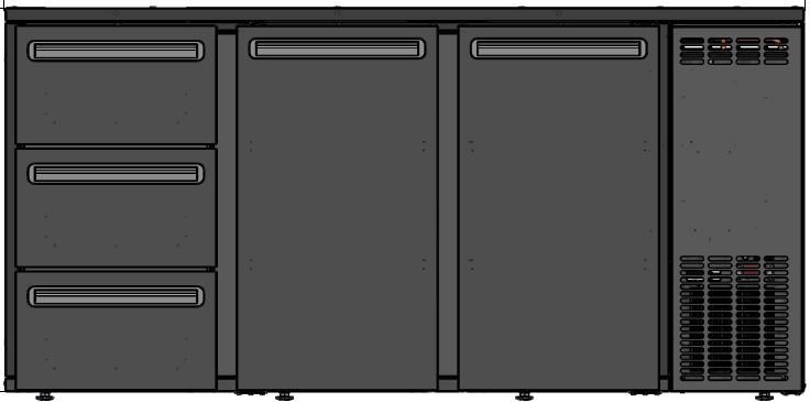 DCL-622 MU/VS | Dulap frigorific pentru bar