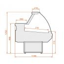 LCD Dorado 1,2 Counter with curved glass