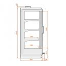 SCI Indus 04 1,56 - Refrigerated wall cabinet with 2 doors