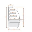 LNC Carina 02 0,6 - Neutral pastry counter