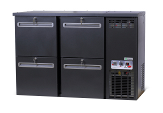 DCL-33 MU/VS - Bar cooler with 4 identical drawers
