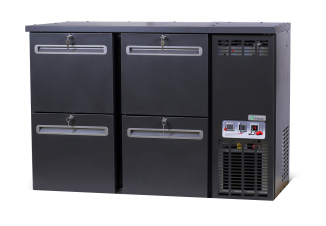 DCL-55 MU/VS - Bar cooler with 4 different drawers