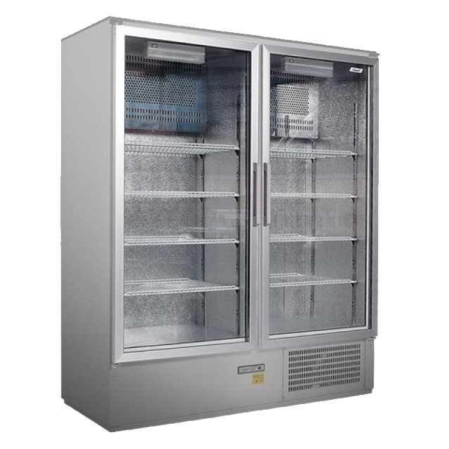 Vitrină frigorifică verticală dublă | CC 1600 GD INOX (SCH 1400 S)