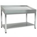 Stainless steel table for fish exposure
